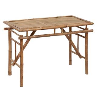 Petromila vidaXL Skladací záhradný stôl 115x50x75 cm bambus