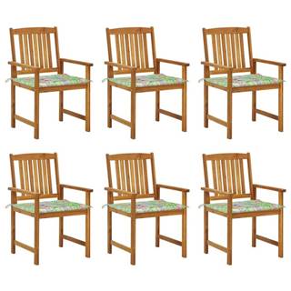 Petromila   Záhradné stoličky s podložkami 6 ks masívne akáciové drevo značky Petromila