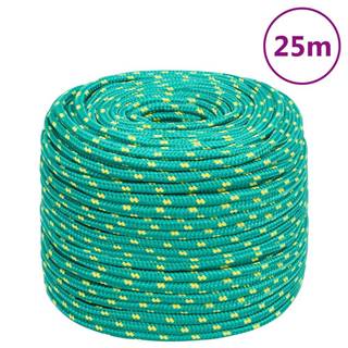 Vidaxl Lodné lano zelené 8 mm 25 m polypropylén