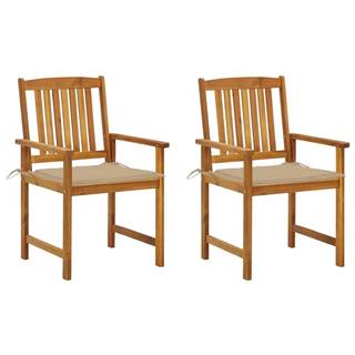 Vidaxl  Režisérske stoličky s podložkami 2 ks masívne akáciové drevo značky Vidaxl
