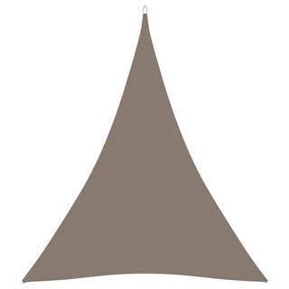Vidaxl Tieniaca plachta oxfordská látka trojuholníková 5x6x6 m sivohnedá