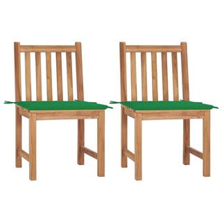 Vidaxl  Záhradné stoličky 2 ks s podložkami tíkový masív značky Vidaxl