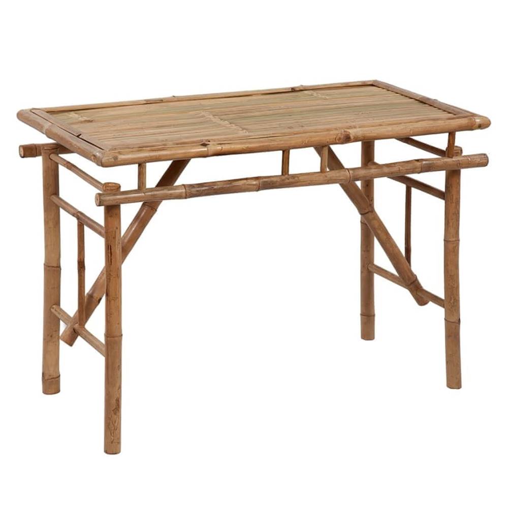 Petromila   Skladací záhradný stôl 115x50x75 cm bambus značky Petromila