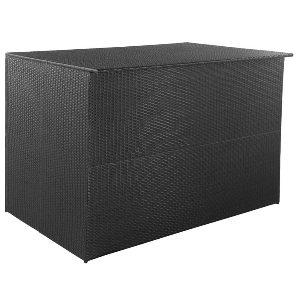 Vidaxl  Záhradný úložný box čierny 150x100x100 cm polyratanový značky Vidaxl