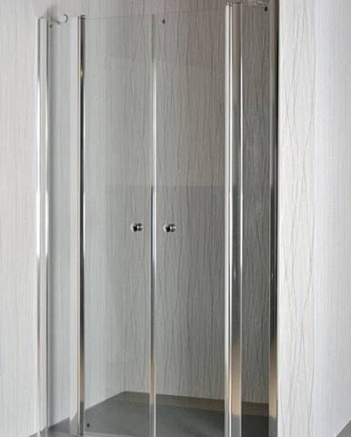 eoshop Dvojkrídlové sprchové dvere do niky SALOON F 9 grape sklo 117-122 x 195 cm