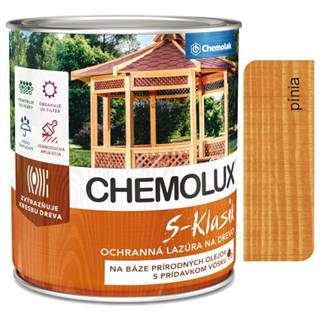 Chemolak S1040 Chemolux S-Klasik 0601 pínia 2, 5l - matná ochranná lazúra na drevo