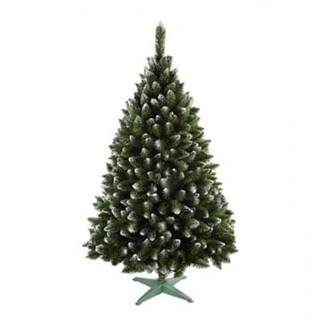 eoshop  stromček JEDLO umelý vianočné s bielymi konci + stojan 220cm značky eoshop