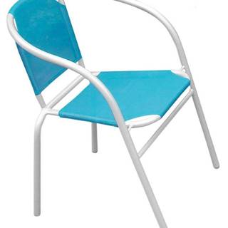 ST LEISURE EQUIPMENT Stolička LEQ BRENDA,  biela/modrá,  60x70 cm