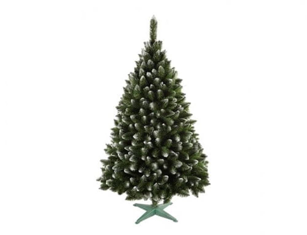 eoshop  stromček JEDLO umelý vianočné s bielymi konci + stojan 220cm značky eoshop