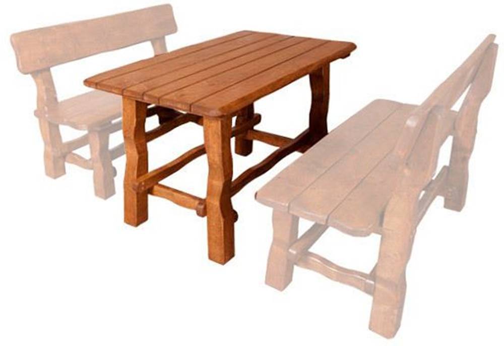 eoshop  Záhradný stôl MO211 (Farba dreva: surové drevo) značky eoshop