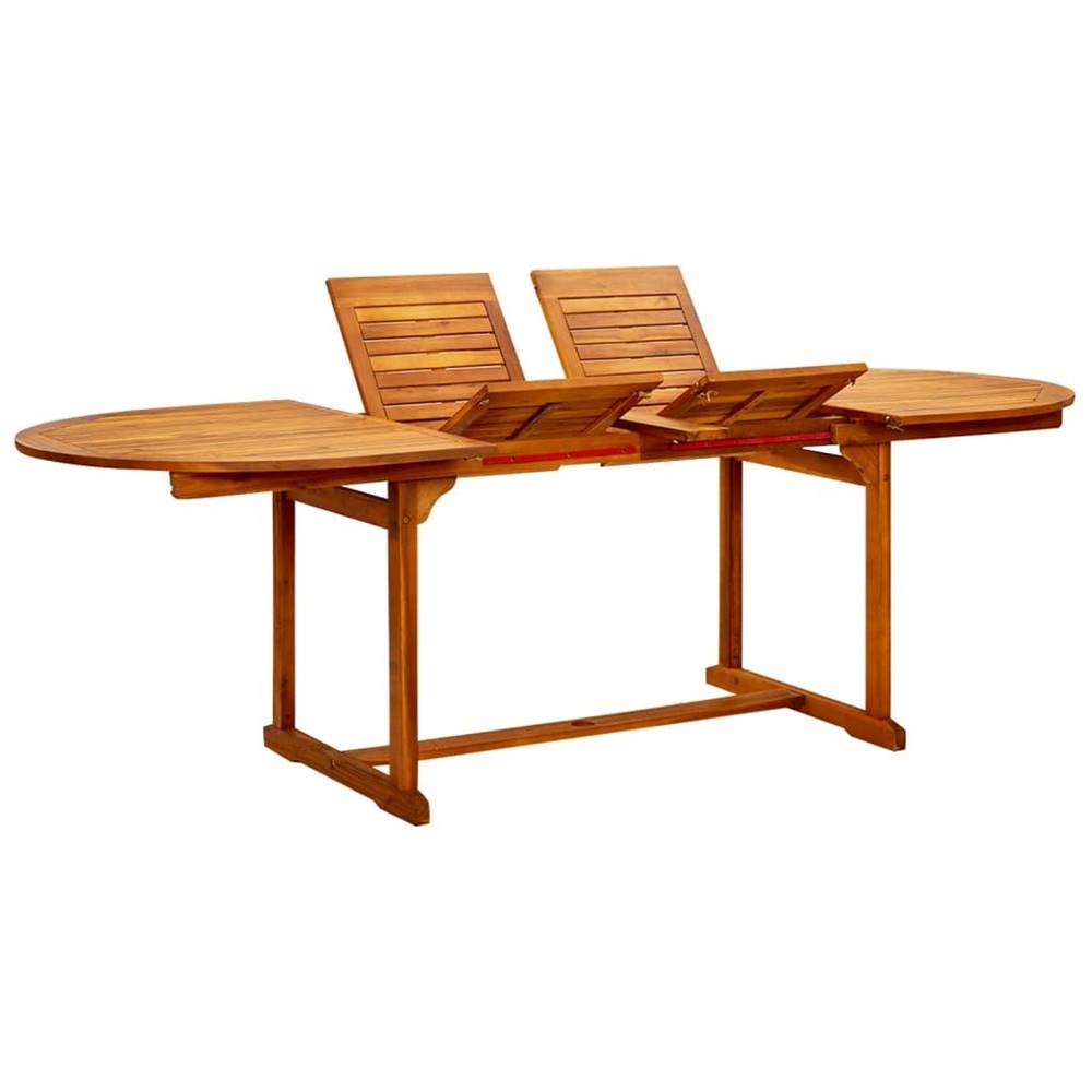 Vidaxl  Záhradný jedálenský stôl (160-240)x100x75 cm akáciové drevo značky Vidaxl