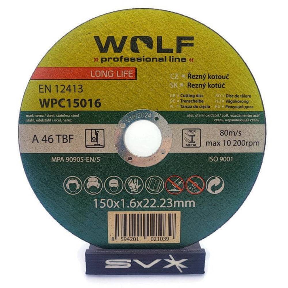 WOLF swiss quality  Rezný kotúč 150 150x1, 6 Balenie: 5 ks značky WOLF swiss quality