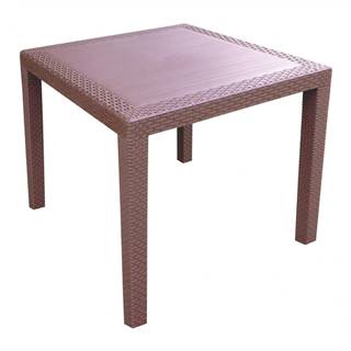 MEGA PLAST MP696 RATAN LUX stôl,  polyratan,  71x75, 5