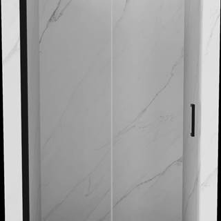 Mexen OMEGA posuvné sprchové dvere do otvoru 150 cm,  čierna-transparentná,  825-150-000-70-00