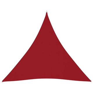 Vidaxl Tieniaca plachta oxfordská látka trojuholníková 4, 5x4, 5x4, 5 m červená