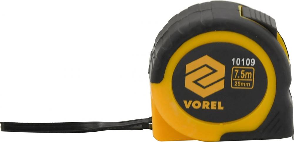 Vorel  Meter zvinovací 7, 5 mx 25 mm žlto - čierny značky Vorel