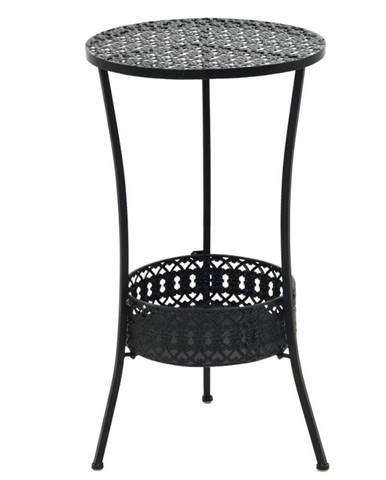 Petromila vidaXL Bistro stolík,  čierny 40x70 cm,  kov