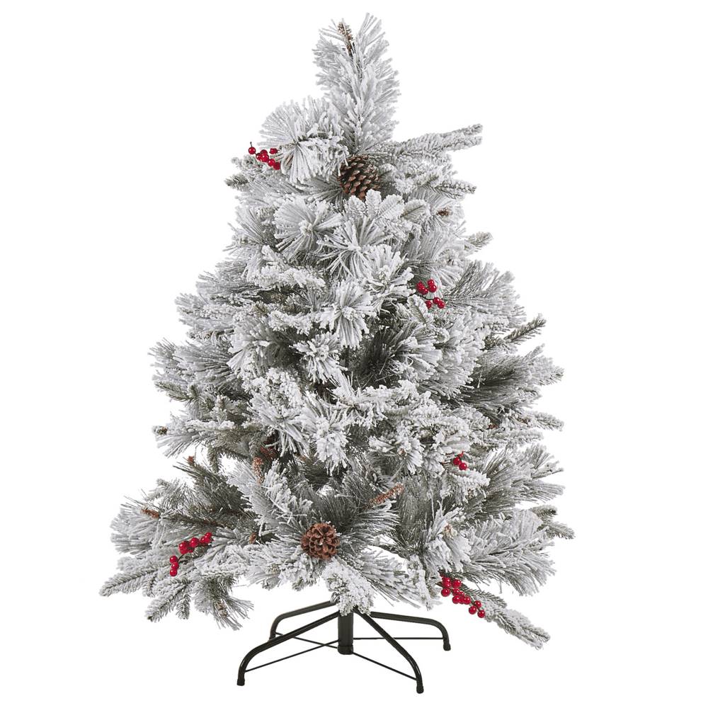 Beliani  Zasnežený vianočný stromček 120 cm biely MASALA značky Beliani