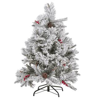 Beliani  Zasnežený vianočný stromček 120 cm biely MASALA značky Beliani