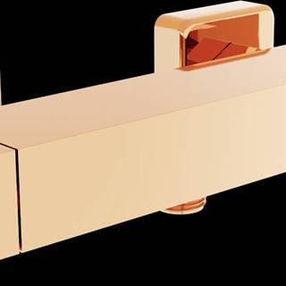 Mexen  CUBE termostatická sprchová batéria,  spodné uchytenie,  ružové-zlato,  77200-60 značky Mexen