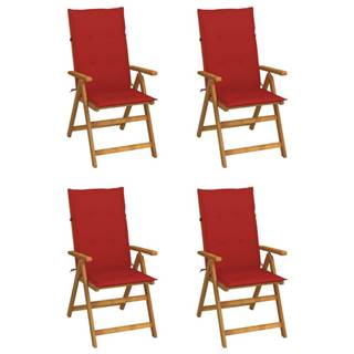 Petromila   Záhradné sklápacie stoličky 4 ks s podložkami akáciový masív značky Petromila