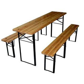 TZB Záhradná zostava stôl + 2 lavice
