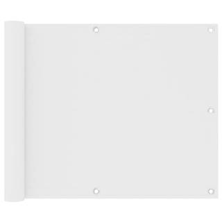 Vidaxl Balkónová markíza,  biela 75x600 cm,  oxfordská látka