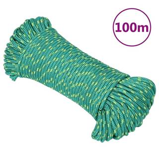 Vidaxl Lodné lano zelené 3 mm 100 m polypropylén