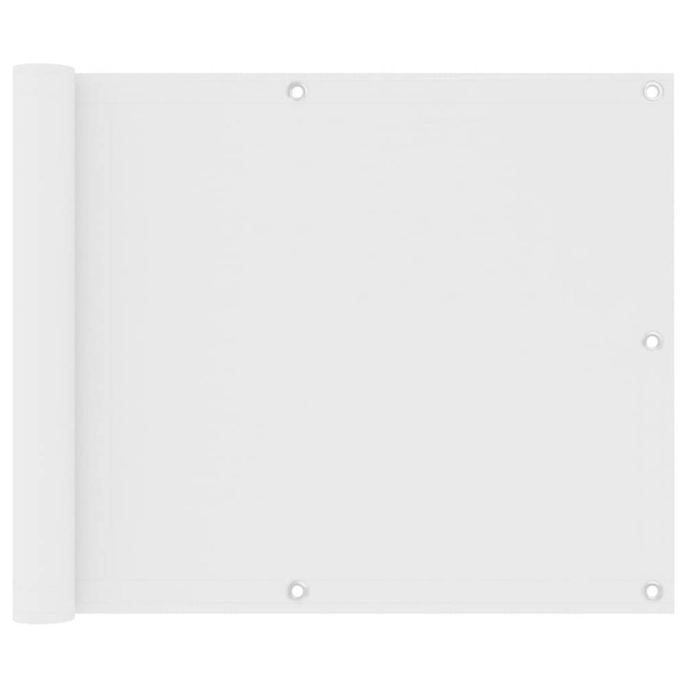 Vidaxl  Balkónová markíza,  biela 75x600 cm,  oxfordská látka značky Vidaxl