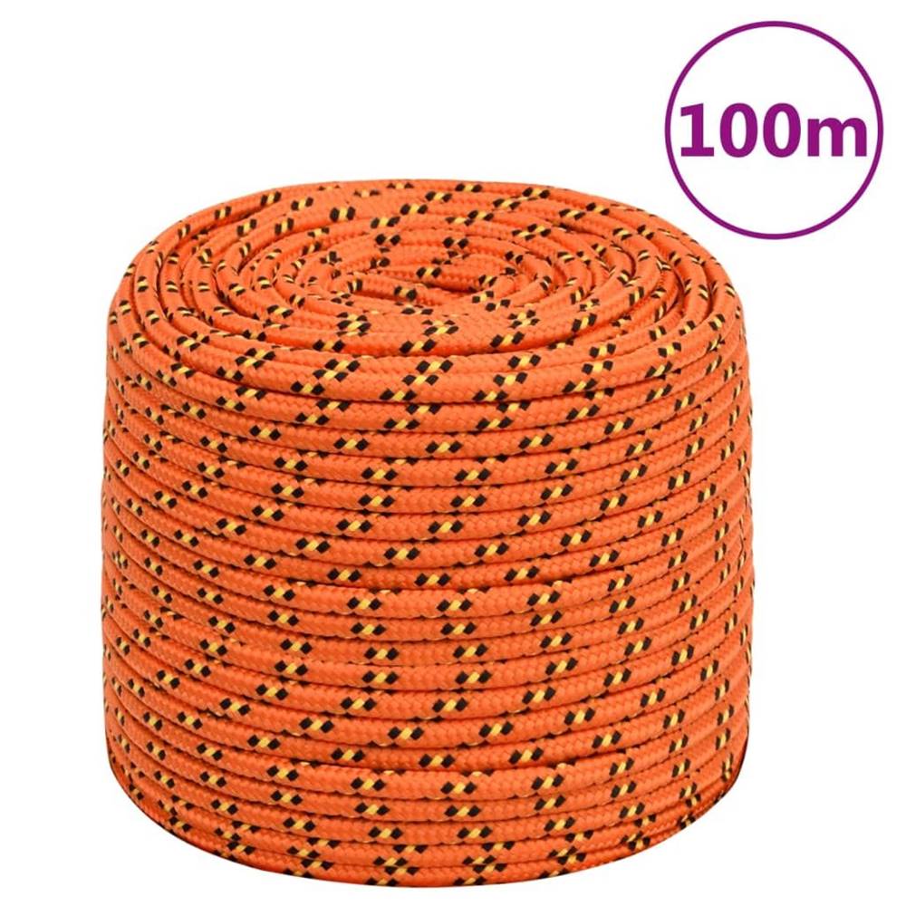 Vidaxl  Lodné lano oranžové 6 mm 100 m polypropylén značky Vidaxl