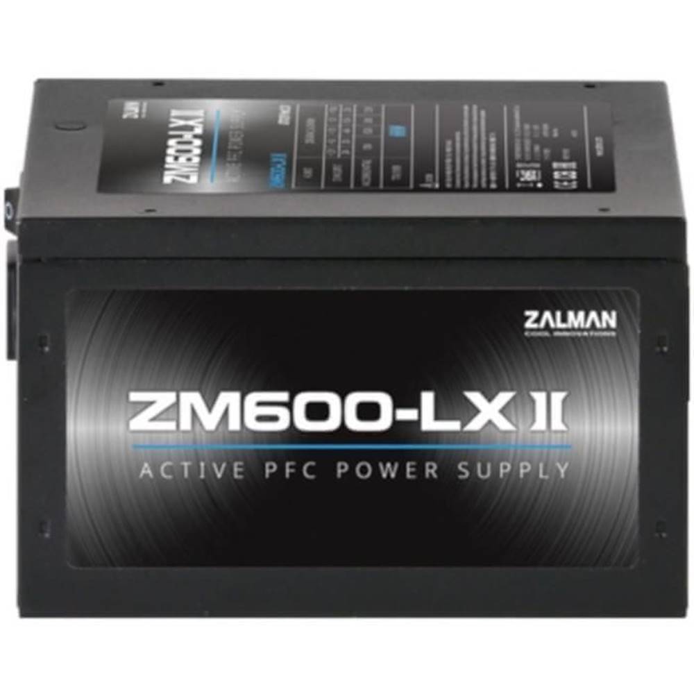 Zalman  ZALMAN,  ZM600-LX II,  600W,  nemodulárny napájací zdroj značky Zalman