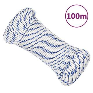 Vidaxl  Lodné lano biele 5 mm 100 m polypropylén značky Vidaxl