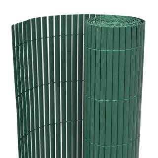 Vidaxl Obojstranný záhradný plot,  PVC 150x500 cm,  zelený
