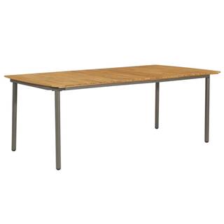 Vidaxl Záhradný stôl 200x100x72 cm,  akáciový masív a oceľ