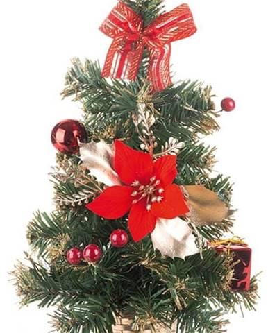 Strend Pro Stromček MagicHome Vianoce,  ozdobený,  červený,  30 cm