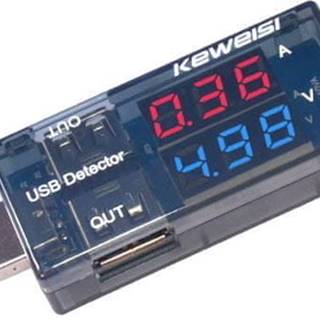 HADEX USB tester - voltmeter a ampérmeter 3-9V/0-3A DC KWS-10VA