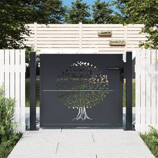 Petromila   Záhradná brána antracitová 105x105 cm oceľ dizajn stromu značky Petromila