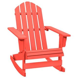 Petromila vidaXL Záhradná hojdacia stolička Adirondack jedľový masív červená