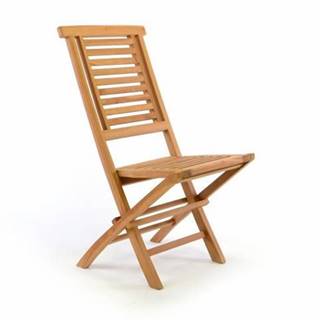 shumee  Skladacia záhradná stolička DIVERO Hantown - teakové drevo značky shumee