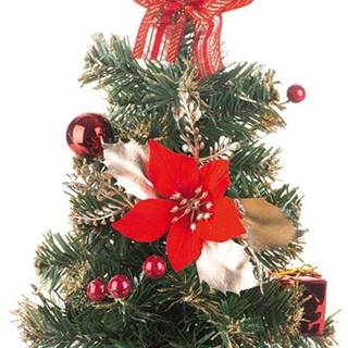 Strend Pro Stromček MagicHome Vianoce,  ozdobený,  červený,  30 cm