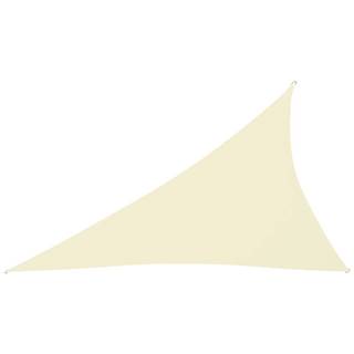 Vidaxl Tieniaca plachta,  oxford,  trojuholníková 4x5x6, 4 m,  krémová