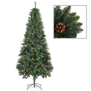 Vidaxl  Umelý vianočný stromček s borovicovými šiškami zelený 210 cm značky Vidaxl