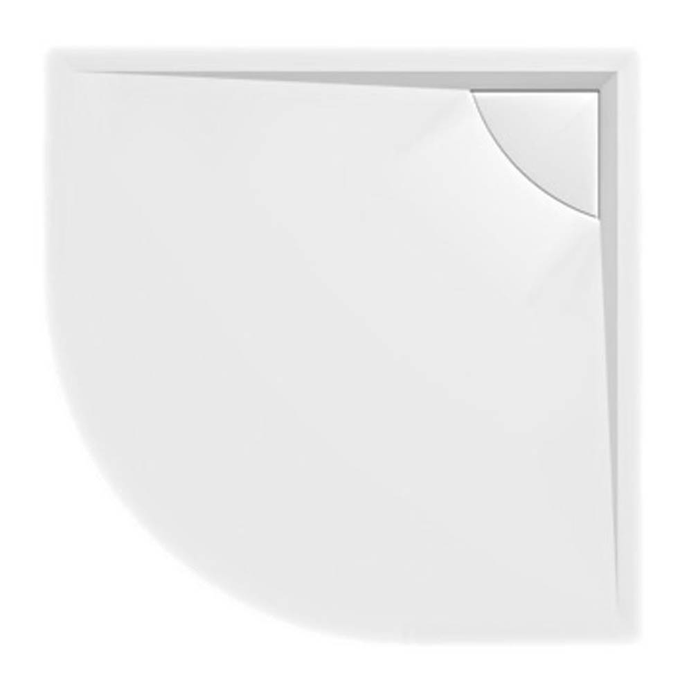 POLYSAN  LUSSA sprchová vanička z liateho mramoru so záklopom,  štvrťkruh 90x90x4cm,  R550 71602 - Polysan značky POLYSAN