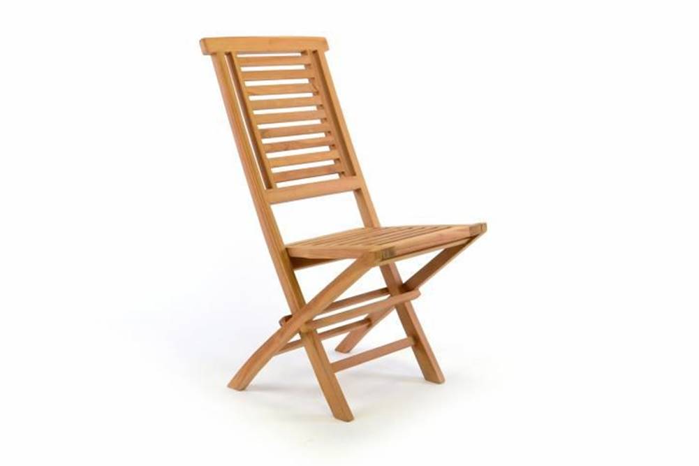 shumee  Skladacia záhradná stolička DIVERO Hantown - teakové drevo značky shumee