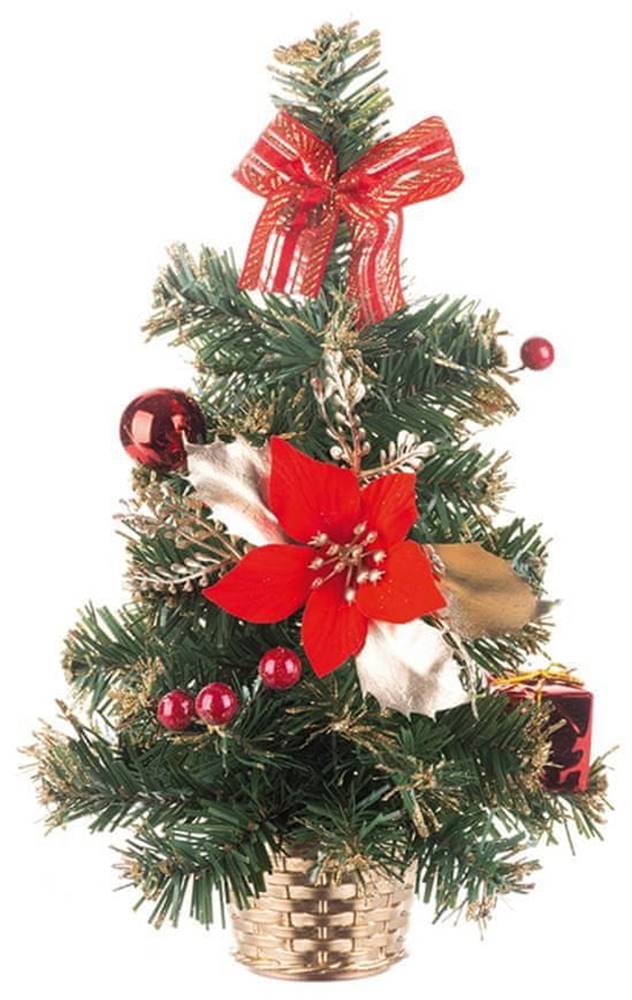 Strend Pro  Stromček MagicHome Vianoce,  ozdobený,  červený,  30 cm značky Strend Pro