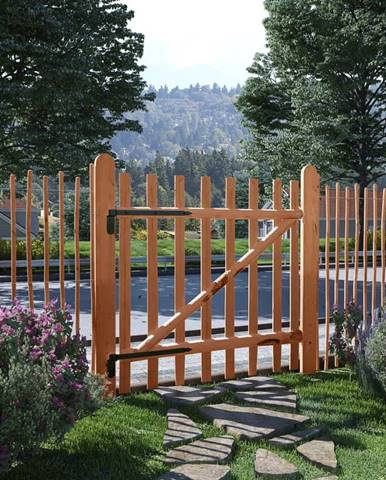 Vidaxl Jednokrídlová brána,  impregnované drevo,  100x100 cm