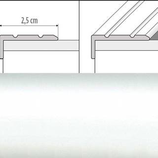 Effector  Prechodové lišty A31 - SAMOLEPIACE šírka 2, 5 x výška 1 x dĺžka 90 cm - biela značky Effector