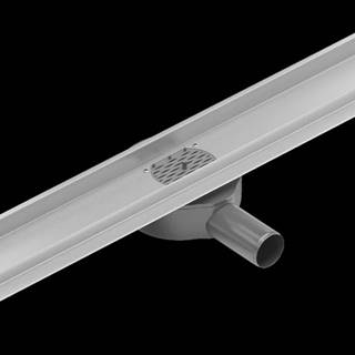 Mexen Flat nerezový sprchový žľab 70 cm s rotačným 360° sifónom - telo žľabu bez krytu,  nerez,  1040070