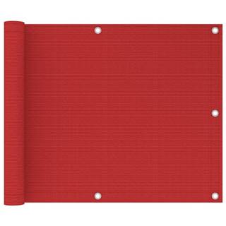 Vidaxl  Balkónová markíza červená 75x300 cm HDPE značky Vidaxl
