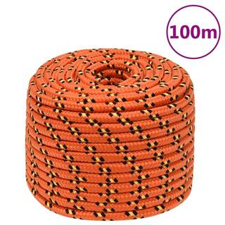 Vidaxl Lodné lano oranžové 14 mm 100 m polypropylén